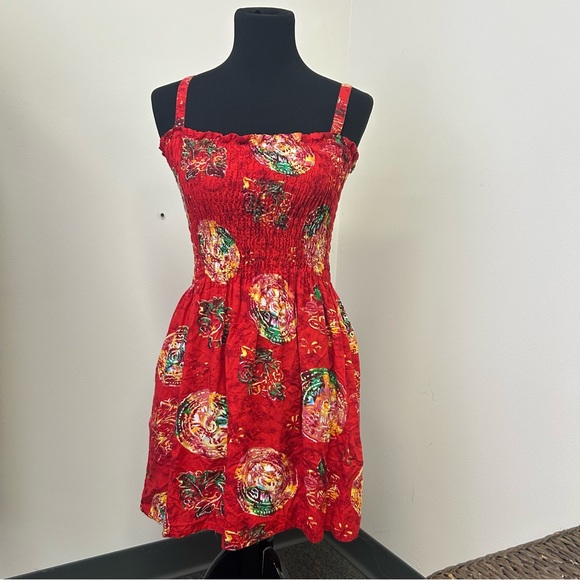 Red Summer Dress NO TAG ( Size xs - m ) - Picture 2 of 7
